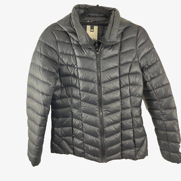 Soia & Kyo Black Down Puffer Jacket Women's Size M - Picture 1 of 12